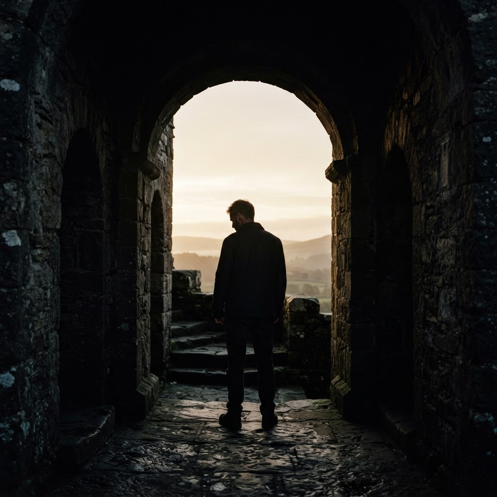 A man at the threshold of transformation